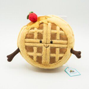 NEW - Jellycat Amuseables Rene Waffle ✨ Soft Plush Toy Strawberry Hat A2WFL, NWT